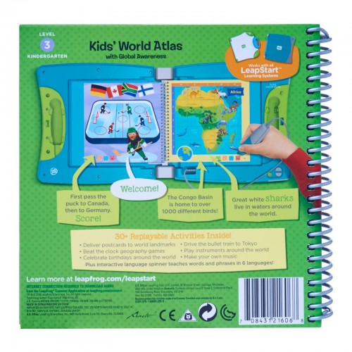 LeapFrog Leapstart Book - Kids World Atlas with Global Awareness